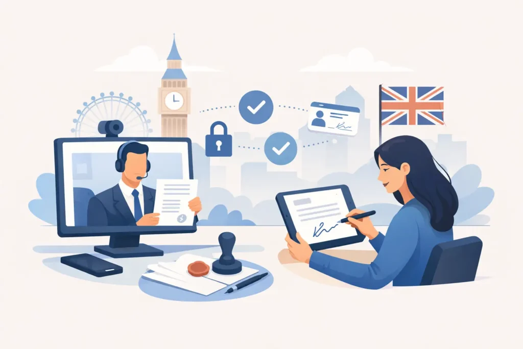 Remote notarisation in the UK explained